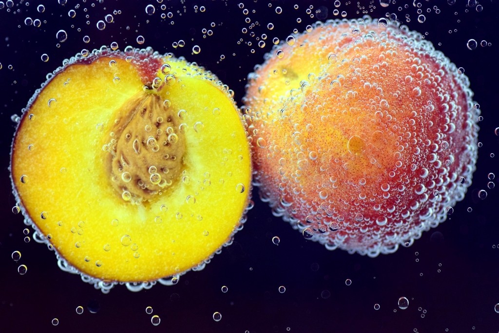 microburbujas en frutas